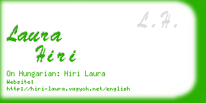 laura hiri business card